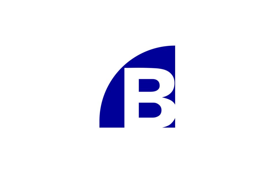 B design letter logo 1