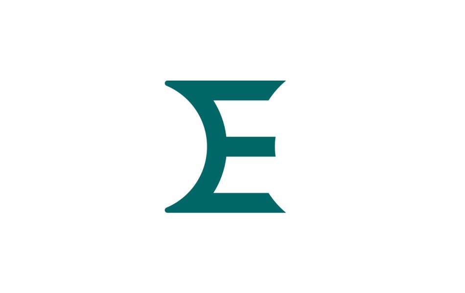 E logo design letter 1