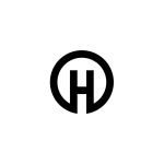 H circle logo design 1