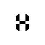 H logo design letter 1 1