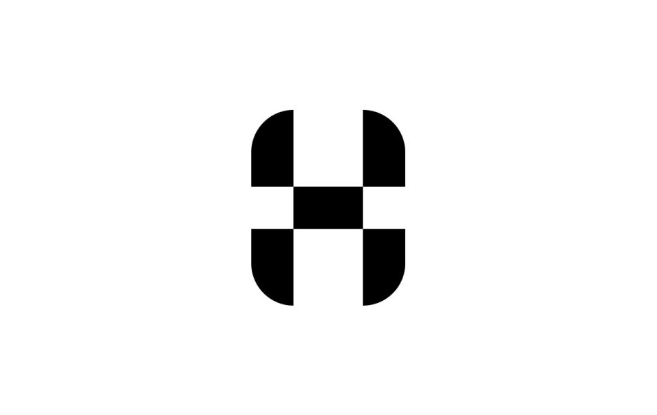 H logo design letter 1 1