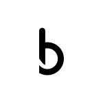 b simple logo design scaled