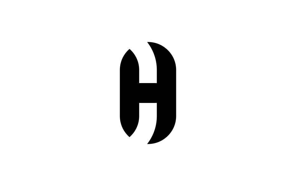 h unique logo design 3 scaled