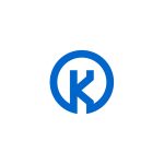 k circle logo design 1