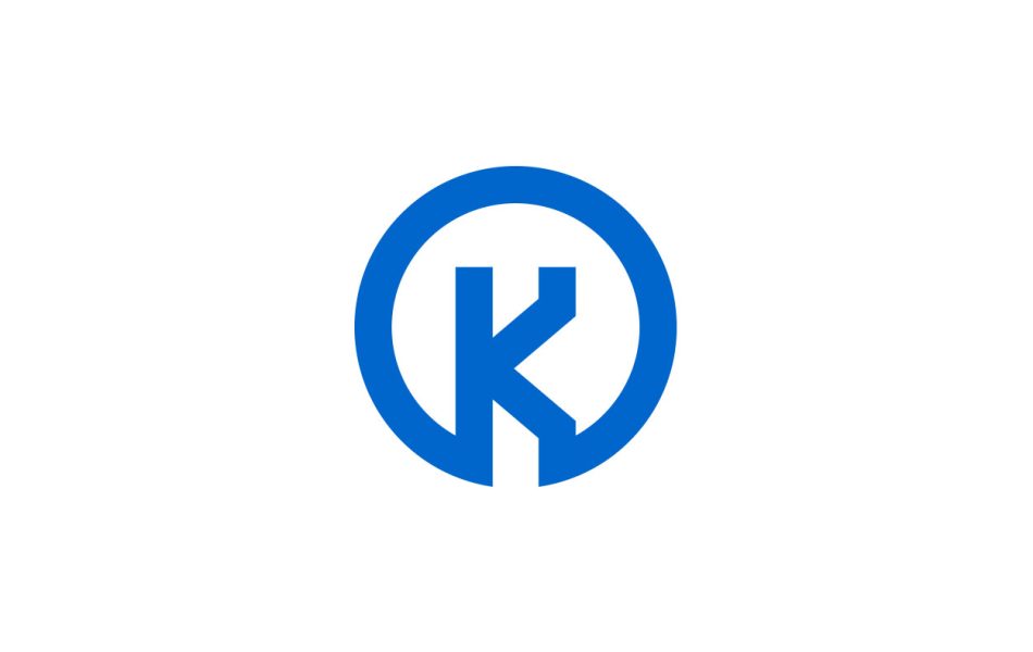 k circle logo design 1