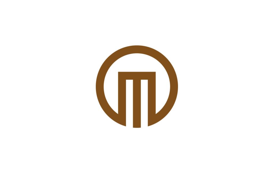 m circle logo design 1