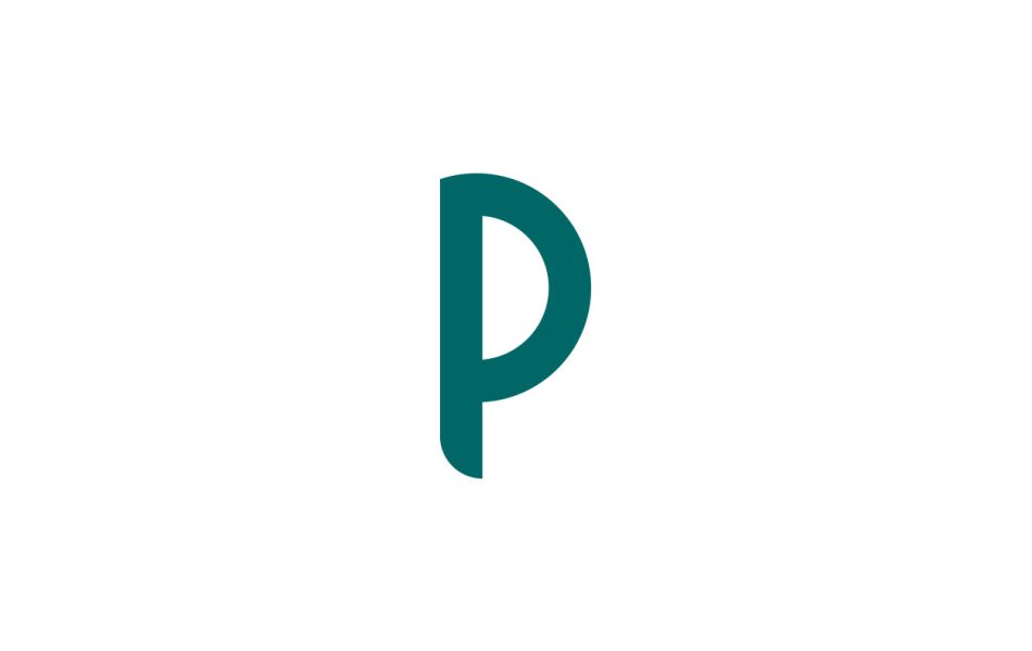 p logo letter design 1