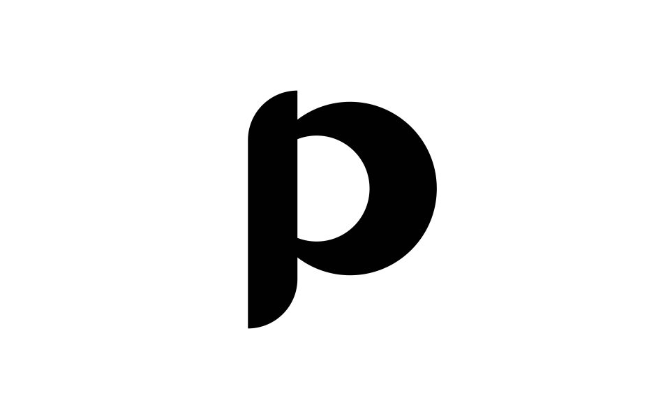 p modern logo design 4 scaled