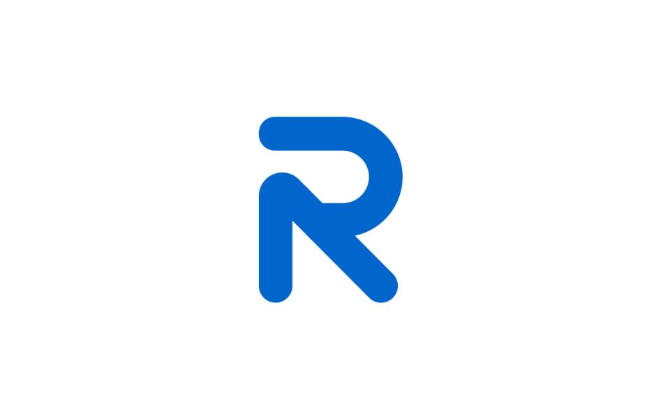 r logo design letter 1