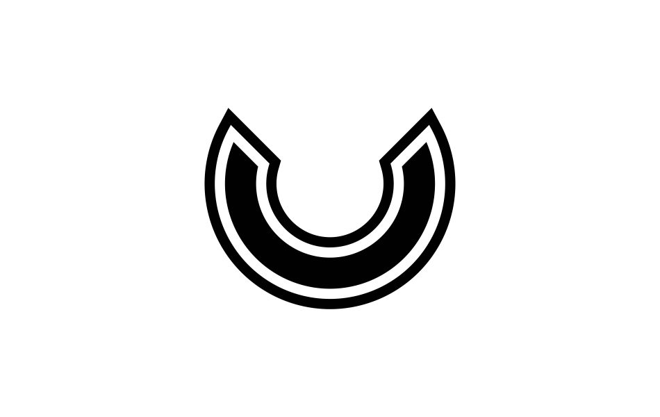 u letter logo design