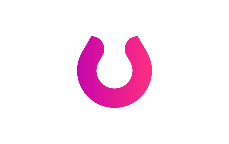 u logo letter design