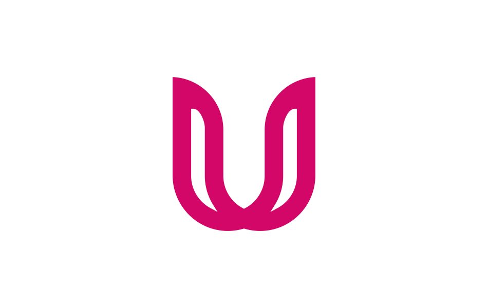 u uu letter logo design