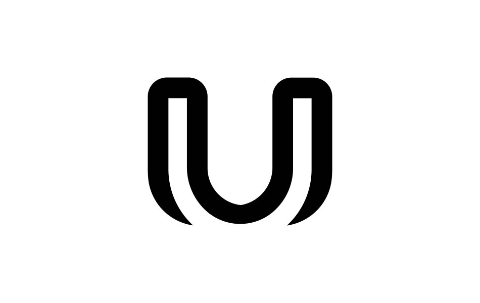 u uu letter logo design