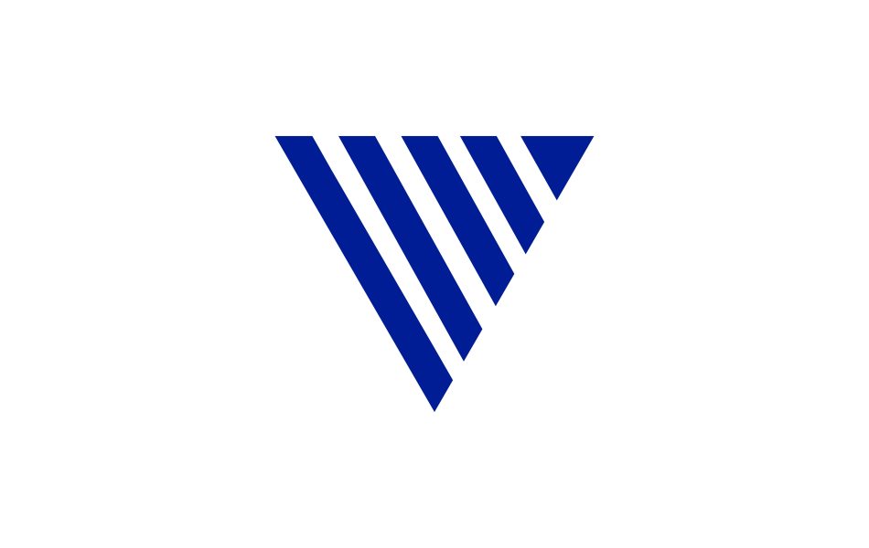 v design letter logo