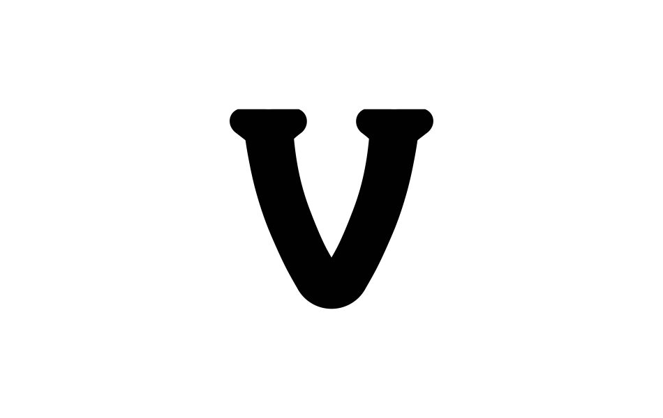 v letter design logo