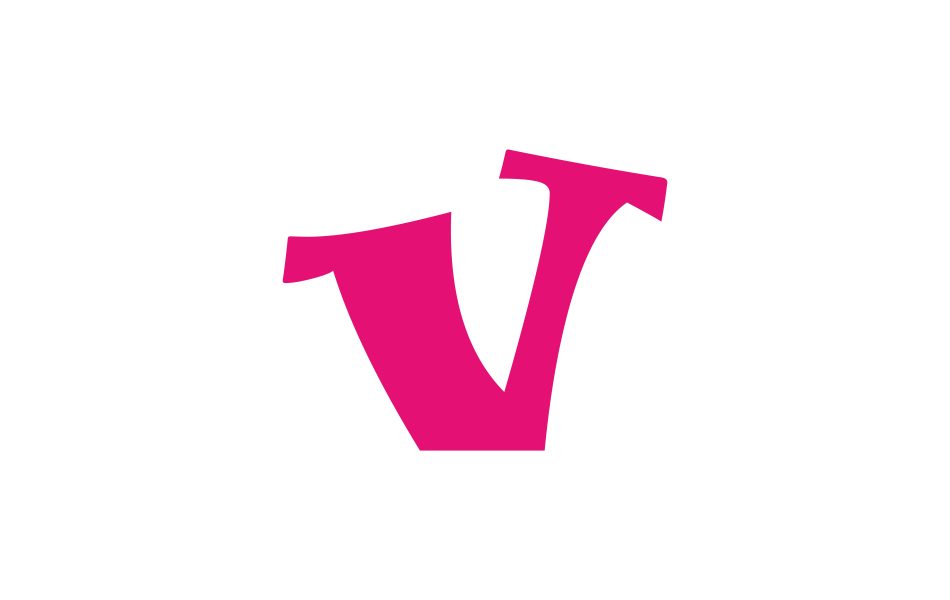 v letter logo