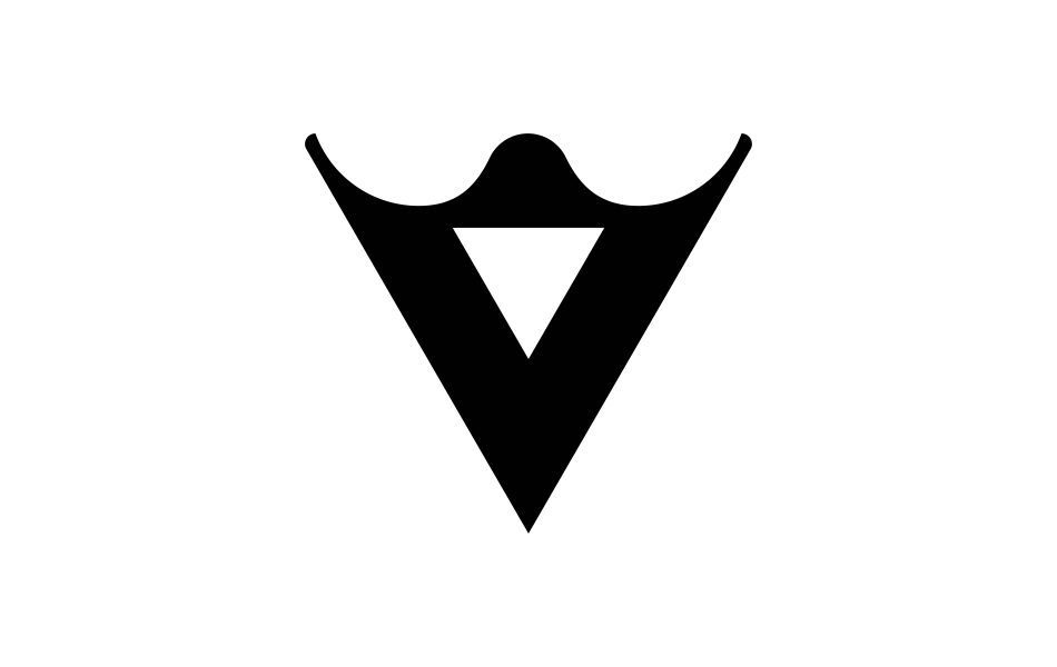 v logo