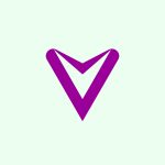 v logo modern design