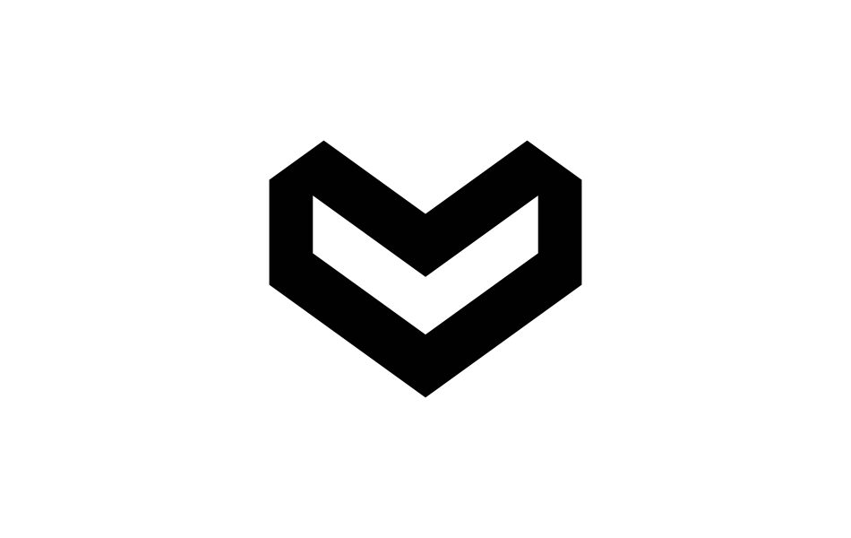 v modern design logo