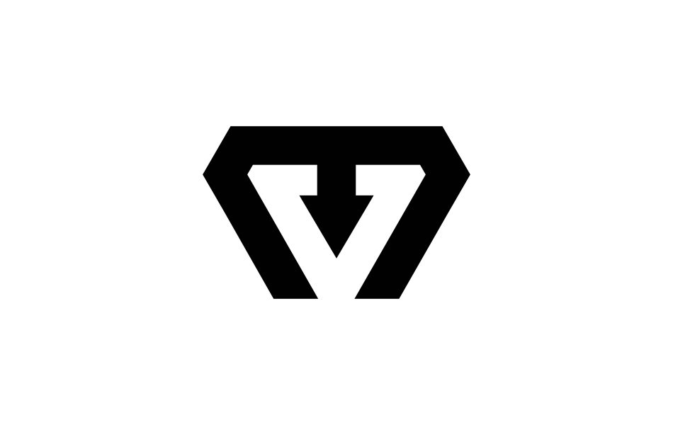 v unique logo