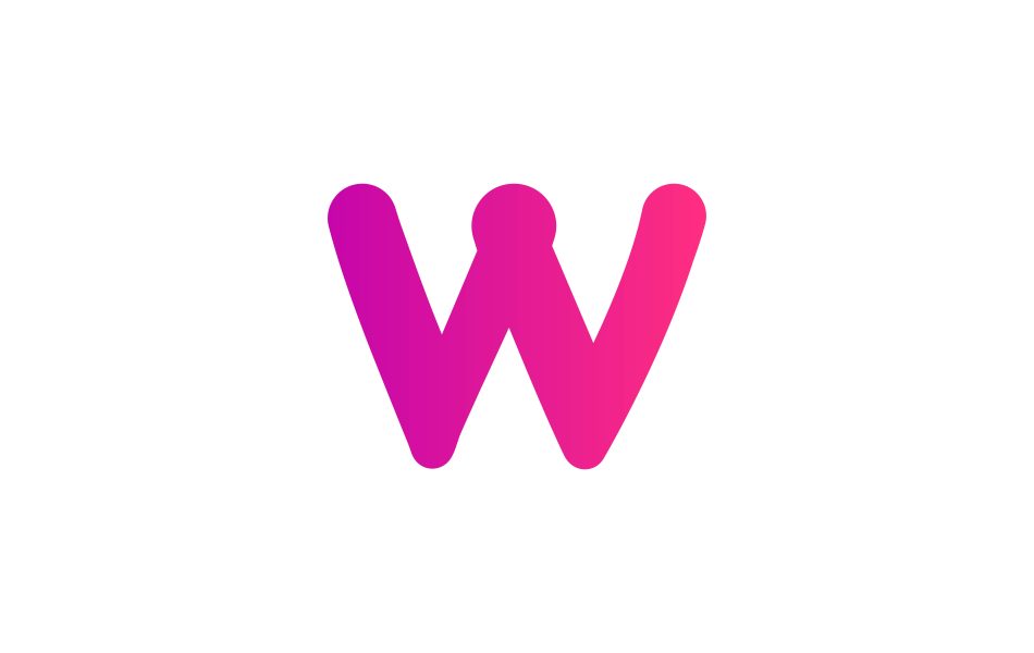 w logo letter design