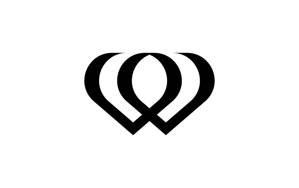 w logo letter design