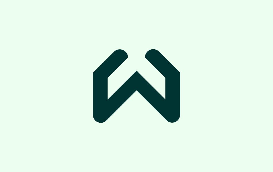 w logo modern design