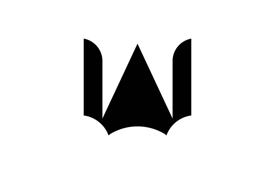 w modern design logo