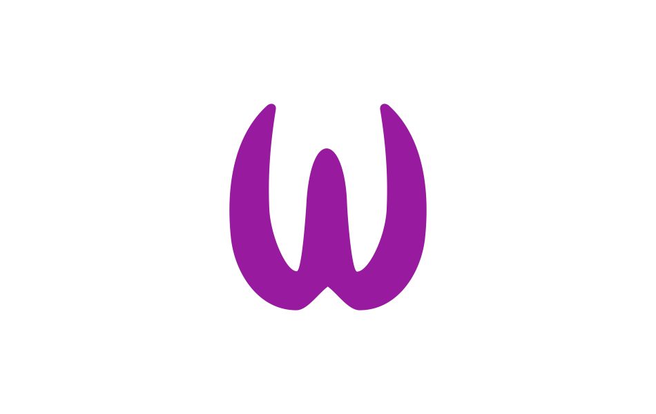 w modern logo